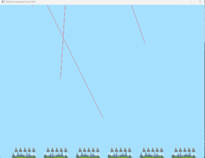 Missile Command running with SDL3